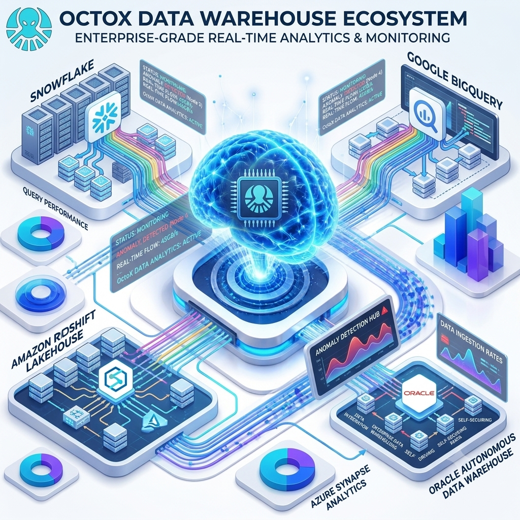 Data warehouses — Snowflake, BigQuery, Redshift